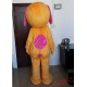 Big Orange Dog Mascot Costume For Adult