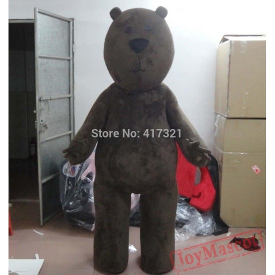 Chocolate Bear Mascot Costume