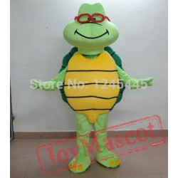 Adult Green Sea Turtle Mascot Costume