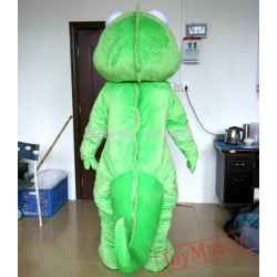 Adult Green Lizard Mascot Costume