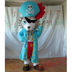 Hand Made Plush Pirate Dog Mascot Costume Adult Pirate Costume