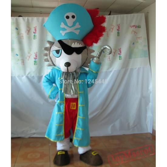 Pirate Wolf Mascot Costume For Adult