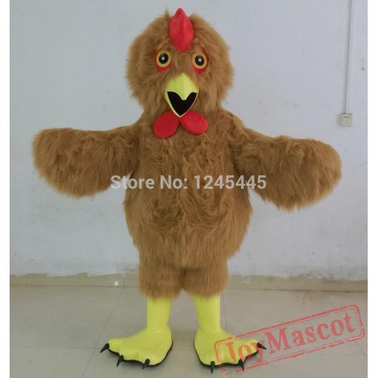 Brown Chicken Mascot Costume Adult Chicken Costume