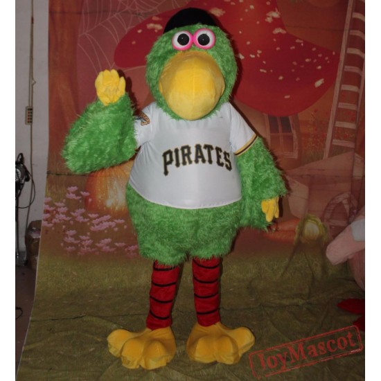 Adult Animal Parrot Mascot Costume Soft Plush Green Parrot Mascot Costume