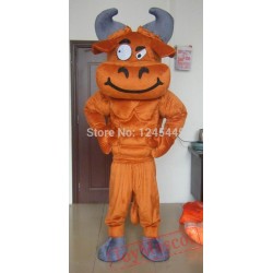 Muscle Stronge Ox Mascot Costume Adult Bull Costume