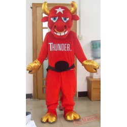 Red Bull Mascot Costume For Adults Ox Mascot Costume