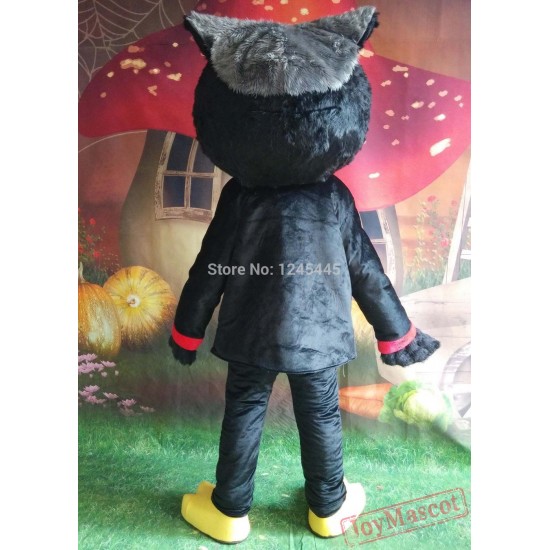 Black Owl Mascot Costume Adult Owl Costume