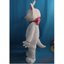 Costume Mascot Eva White Cat Costume For Adult