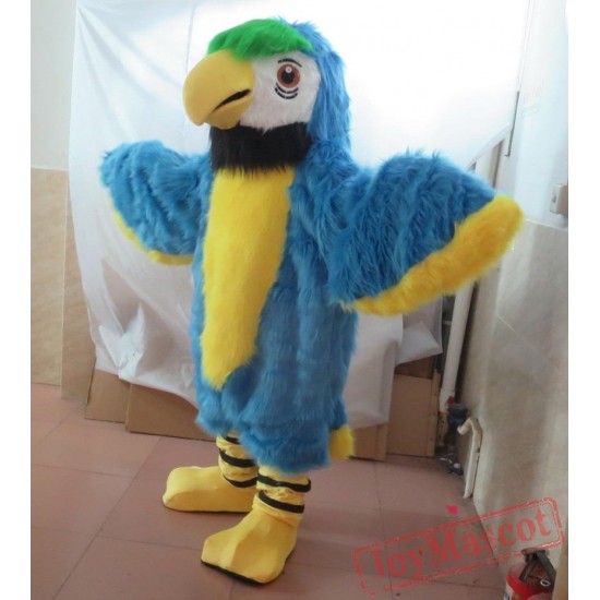 Blue Bird Mascot Costume Adult Blue Parrot Costume