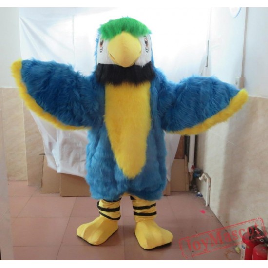 Blue Bird Mascot Costume Adult Blue Parrot Costume
