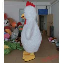 White Chicken Mascot Costume Adult Chicken Costume