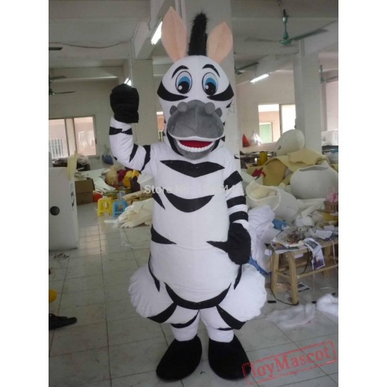 Adult Zebra Mascot Costume
