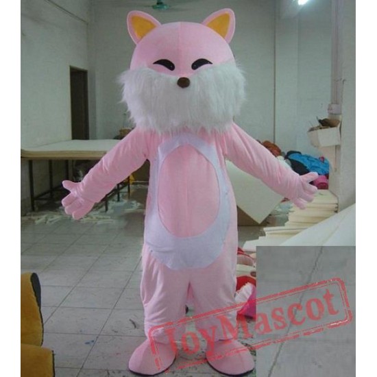 Pink Cat Mascot Costume Cat Woman Costume