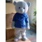 With Blue T-Shirt Bear Mascot Costume