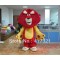 Red Long Hair Lion Mascot Costume For Adult