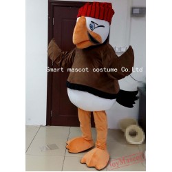 Brown Shirt Bird Mascot Costume Adult Bird Costume