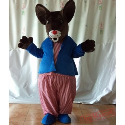 Funny Rat Mouse Mascot Costume Adult Brown Mouse Costume