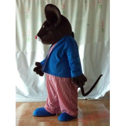 Funny Rat Mouse Mascot Costume Adult Brown Mouse Costume