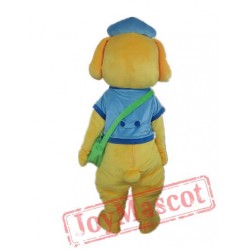 Yellow Dog Mascot Dog Mascot Costume For Adult