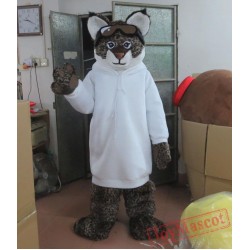 Black Fur Cat Mascot Costume Adult Cat Costume