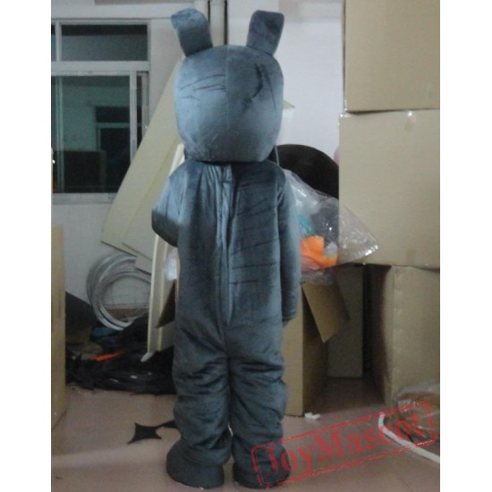 Big Dog Mascot Costume Adult Gray Dog Costume