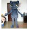Grey Big Eye Cat Mascot Costume Adult Cat Costume