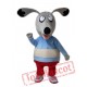 Funny Grey Dog Mascot Dog Mascot Costume For Adult