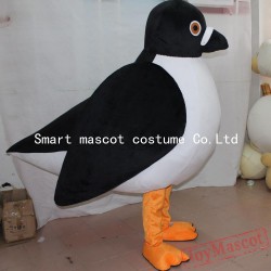 Black And White Dove Mascot Costume Eva Adult Dove Costume