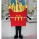Vivid Food Mascot Costume French Fries Costume For Adults