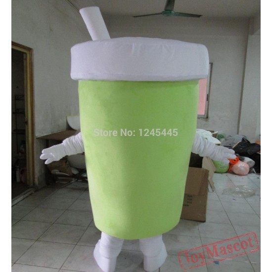 Adult Green Cup Mascot Costume