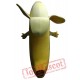 Banana Mascot Costume With Smiling Face For Adult