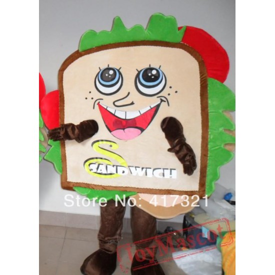 Adult Plush Sandwich Mascot Costume