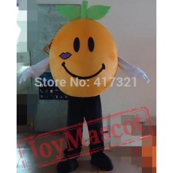 Orange With A Big Smile Mascot Costume Adult Orange Mascot