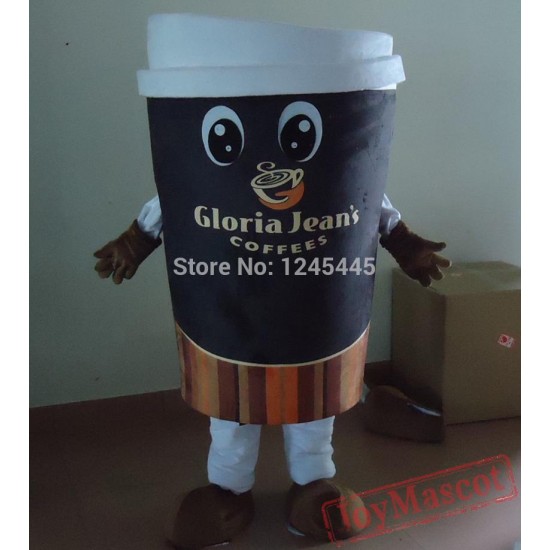 Coffee Cup Mascot Costume Adult Coffee Cup Costume