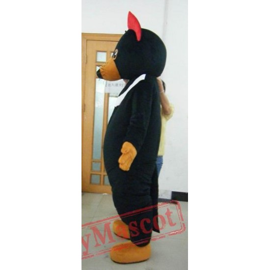 Top Black Tasmanian Mascot Costume For Adult