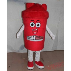 Funny Red Bottle Mascot Costume Adult Bottle Costume
