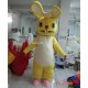 Good Yellow Rabbit Mascot Costume For Adult
