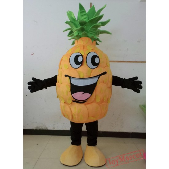 Happy Pineapple Mascot Costume Plush Pineapple Costume For Adult