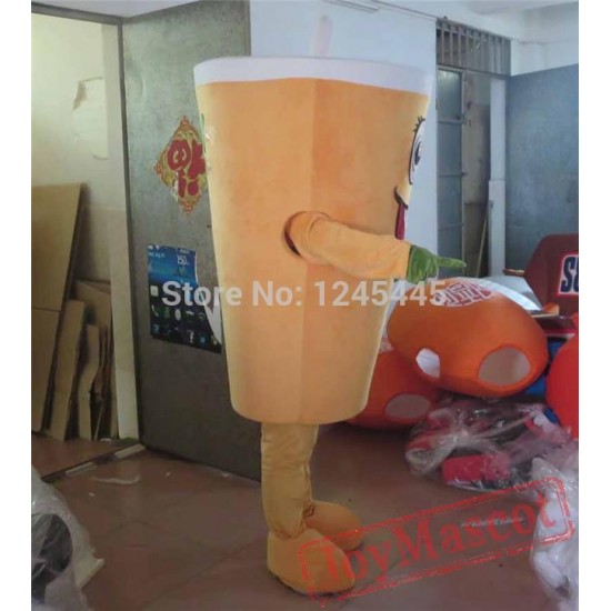 Cup Mascot Costume Adult Smile Cup Costume