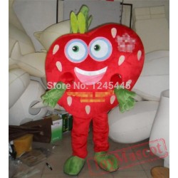 Strawberry Heart Mascot Costume Adult Strawberry Costume