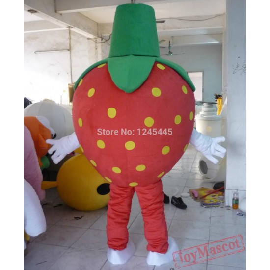 Adult Strawberry Mascot Costume Fruit Carnival Strawberry Costume