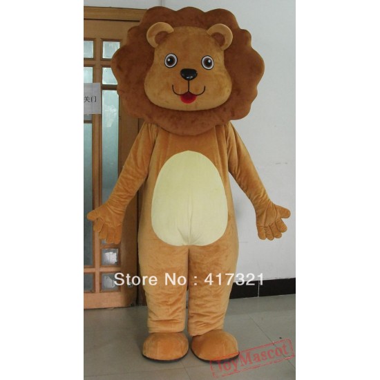 Adult Happy Baby Lion Mascot Costume