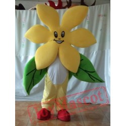 Yellow Flower Mascot Costume Adult Flower Costume