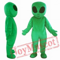 Green Alien Mascot Costume For Adult ,With Fan Inside Head,Look Out From Eyes