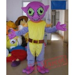 Purple Adult Alien Mascot Costume