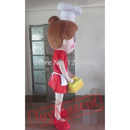 Adult Female Cook Mascot Costume