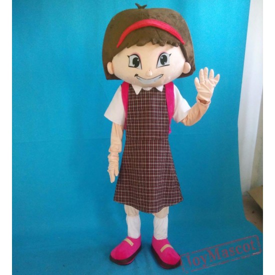 School Students Boy And Girl Mascot Costume For Adult