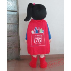 Girl Mascot Costume In Superman For Adults