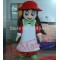 Long Hair Girl Mascot Costume For Adults