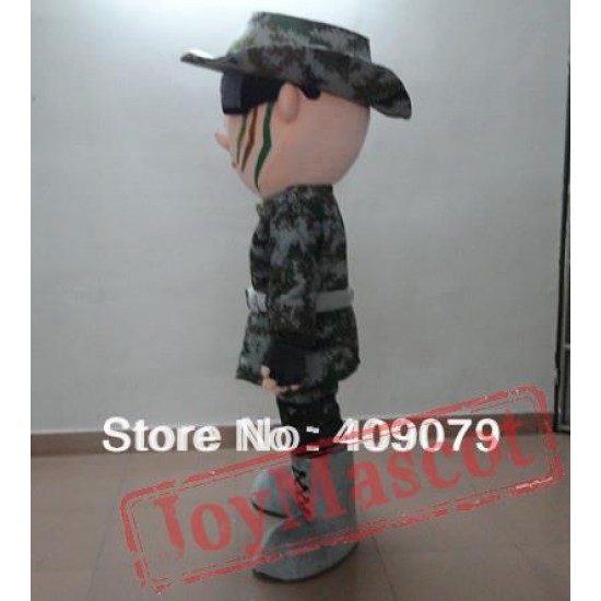 Adult Wargame Soldiers Mascot Costume